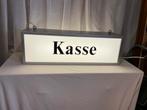 Licht reklame bak “KASSE”, Ophalen of Verzenden, Zo goed als nieuw, Reclamebord
