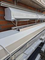 Elektrisch wit rolluik 254x200 cm met platte geleiders, Ophalen, Gebruikt, 200 cm of meer, Wit