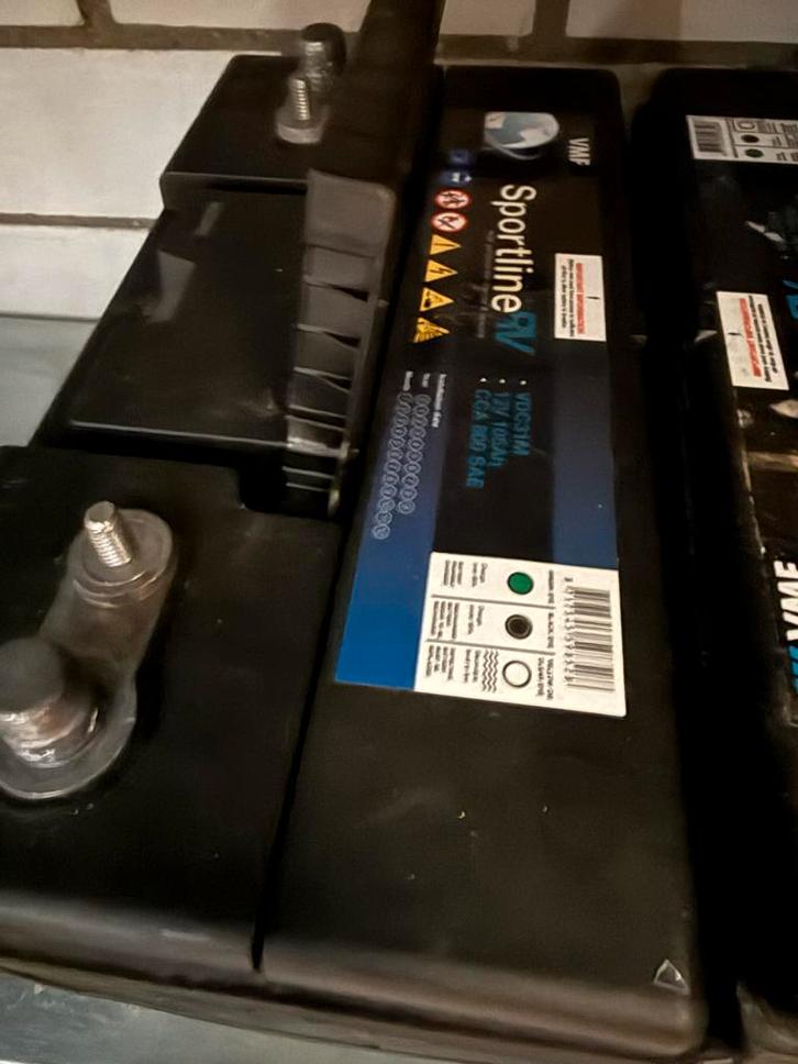 Complete elektrische buitenboordmotor set met 3 accu's, Auto-onderdelen, Accu's en Toebehoren, Gebruikt, Ophalen