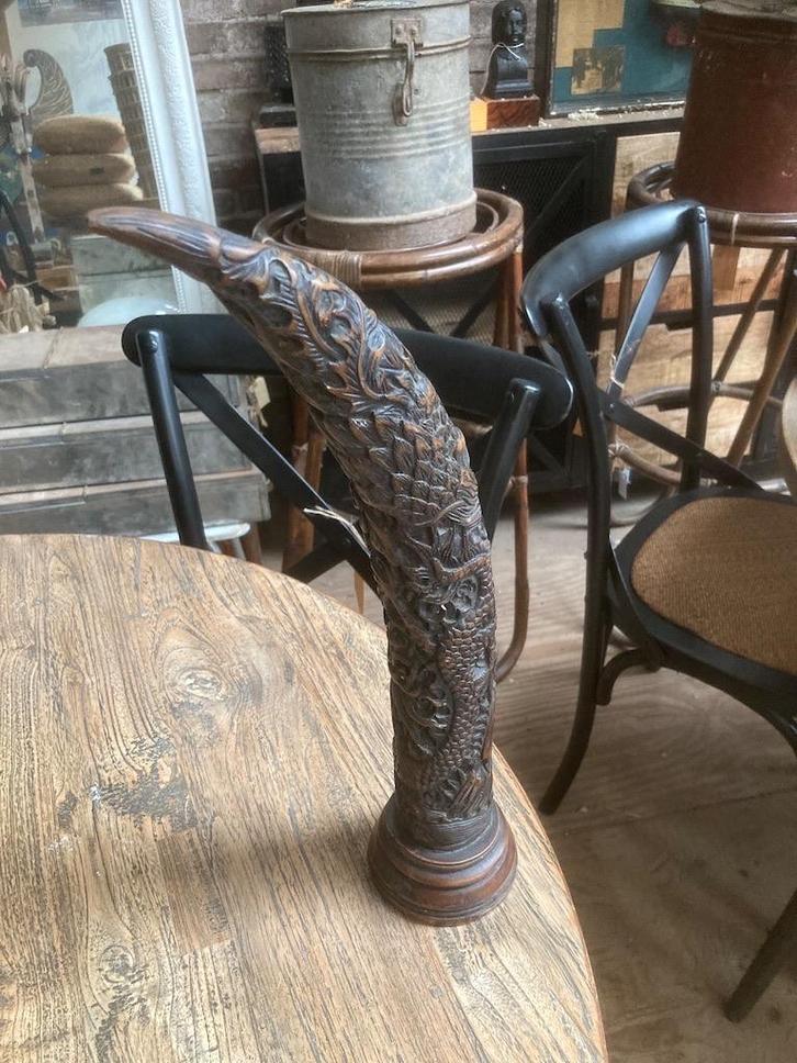 Prachtige uitgesneden Hoorn afkomstig uit China, Antiek en Kunst, Kunst | Niet-Westerse kunst, Ophalen