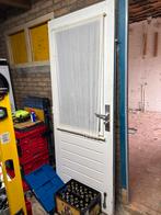 Buitendeur 81,5x201 cm met 3-punts slot en dubbel glas, Ophalen, Gebruikt, 80 tot 100 cm, 200 tot 215 cm