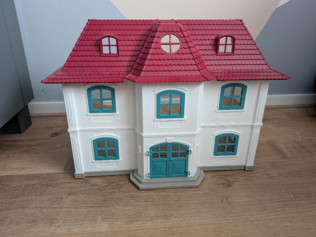 Schleich horse club, 2 huizen, paarden + stallen, Ophalen, Gebruikt, Poppenhuis