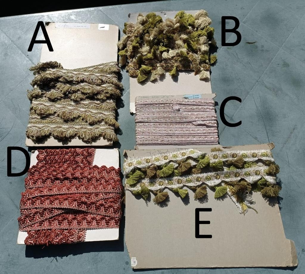 Diverse origineel vintage fournituren sierlint Lot 3 (SF20), Ophalen of Verzenden, Nieuw, Lint, Band of Elastiek