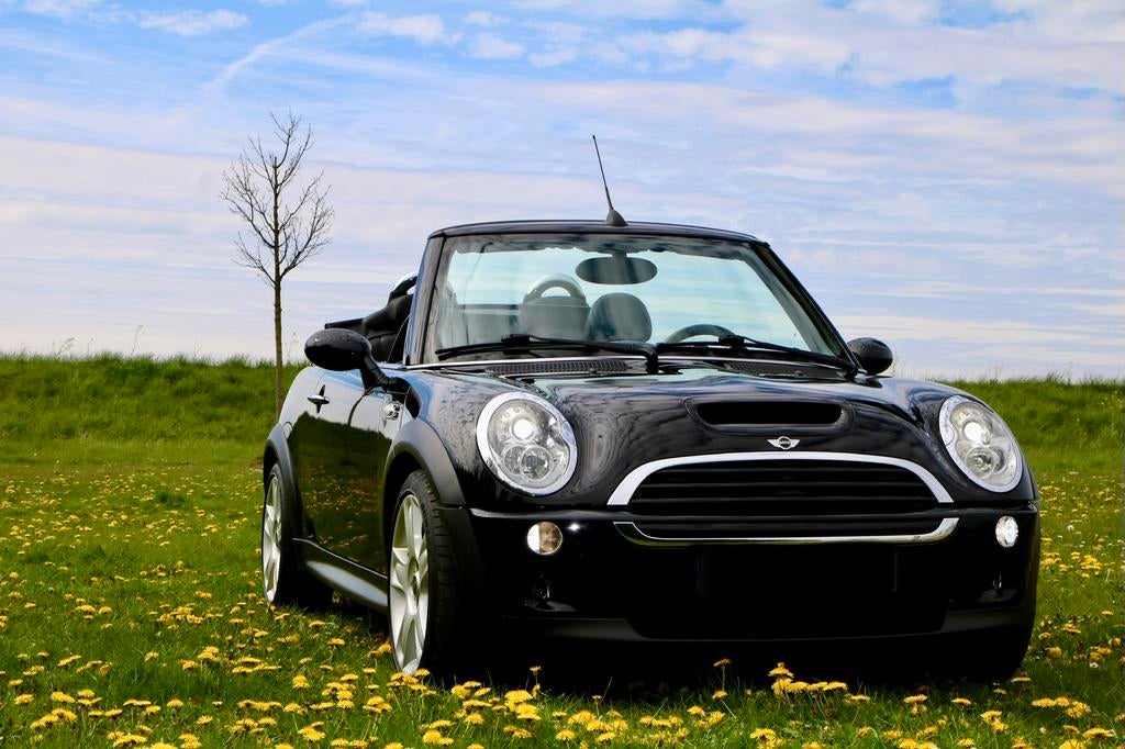 Mini Cooper S Cabrio R52 -170 Pk-Miltec uitlaatsysteem-, Voorwielaandrijving, Zwart, Cabriolet, 4 stoelen