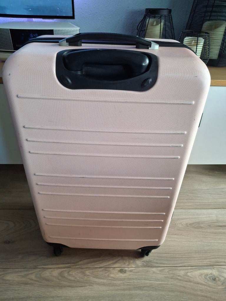 Princess koffer met slot - Roze reiskoffer, Sieraden, Tassen en Uiterlijk, Koffers, Gebruikt, Hard kunststof, 45 tot 55 cm, 70 cm of meer