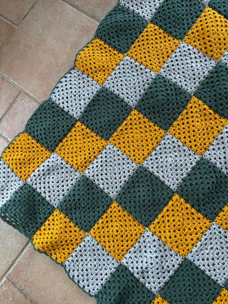 Handgemaakt Gehaakt Plaid, Ophalen of Verzenden, Zo goed als nieuw