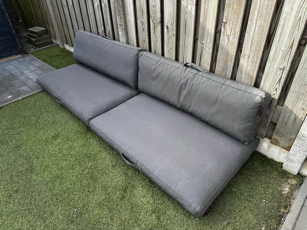 Grijze Palletkussens - Comfortabel en Stijlvol, Ophalen, Gebruikt, Grijs, Rechthoekig