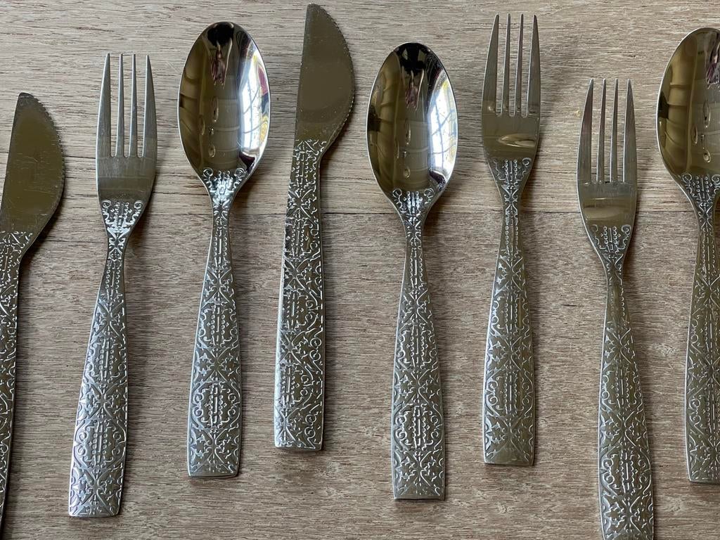 Vintage Alessi bestek KLM Business Class Marcel Wanders, Ophalen of Verzenden, Zo goed als nieuw, Rvs of Chroom, Los bestek