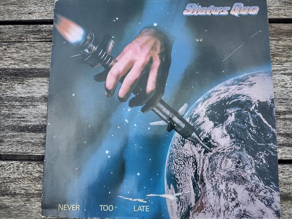 Lp - Status Quo - Never too late, 1980 - 1989, Ophalen of Verzenden, Zo goed als nieuw, 12 inch