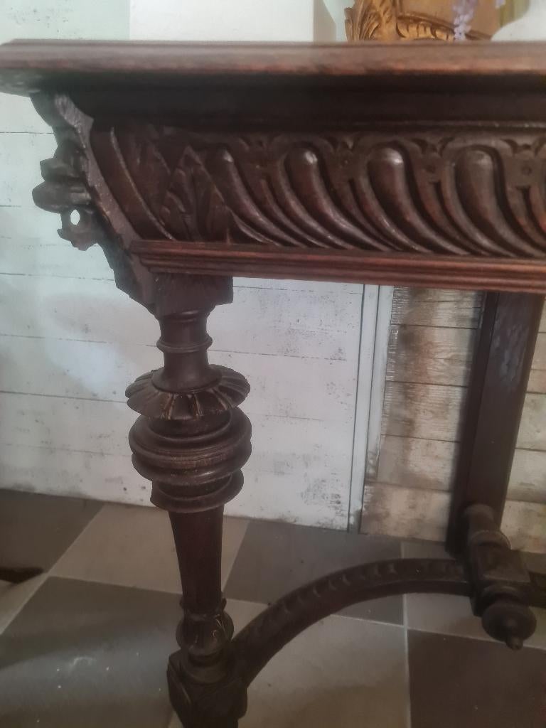 Antieke Mechelse sidetable, Antiek en Kunst, Antiek | Meubels | Tafels, Ophalen