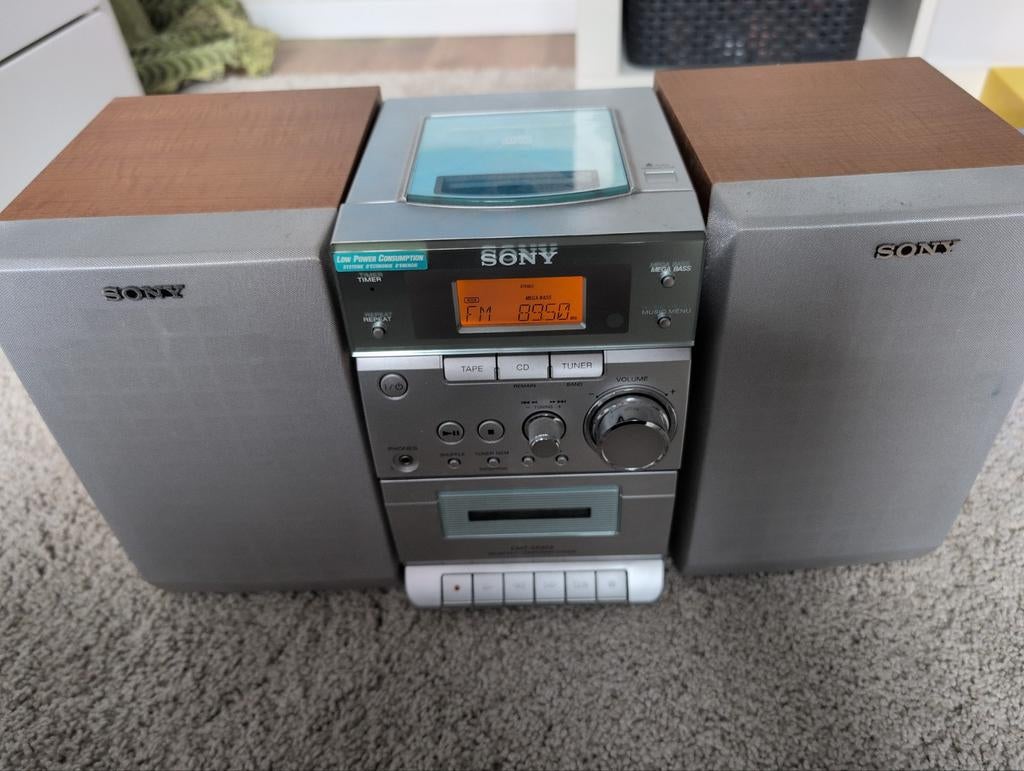 Sony CMT-EP303 Microset met CD, Cassette en Radio, Ophalen, Gebruikt, Tuner of Radio, Microset