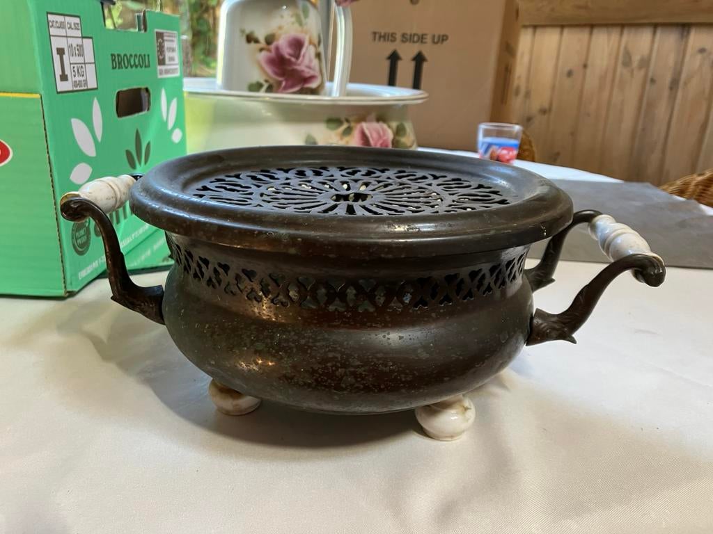 Koperen pot, Ophalen of Verzenden, Zo goed als nieuw