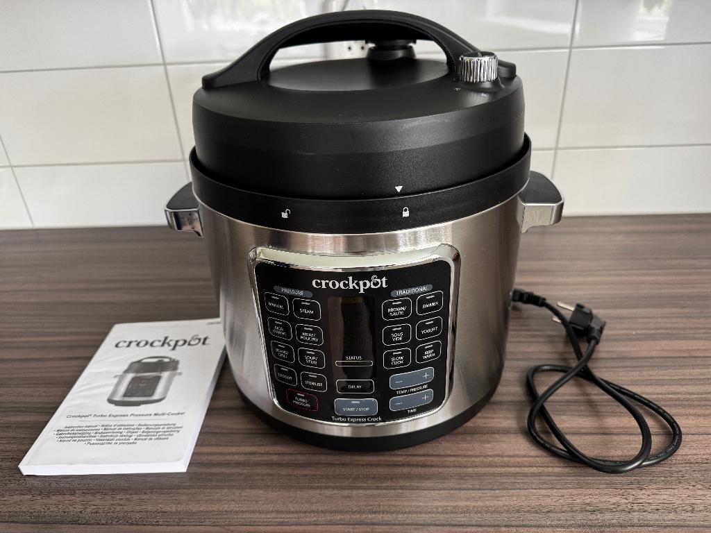 CrockPot Express Pot Pressure, Slow & Multi Cooker 5,6L, Ophalen, Timer, Zo goed als nieuw