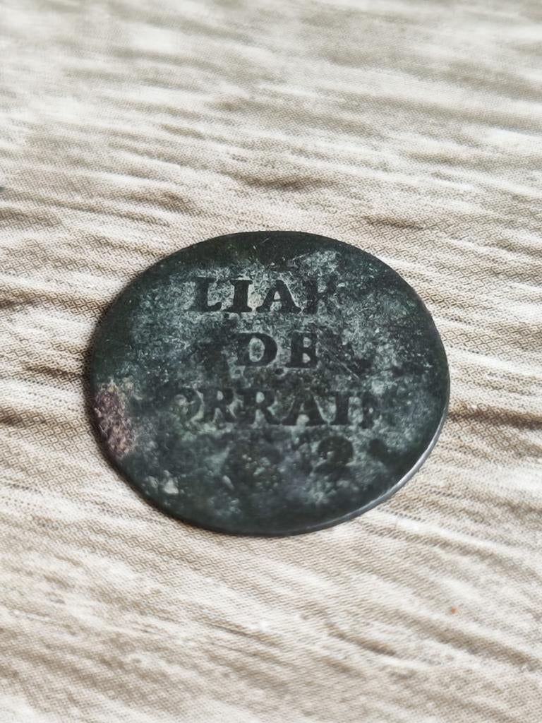 Koperen liard 1727 hertogdom van Lotharingen Lorraine, Ophalen of Verzenden, Vóór koninkrijk, Overige waardes