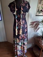 Jurk maat s overslag kreukvrij stretch, Zwart, Ophalen of Verzenden, Zo goed als nieuw, Maat 36 (S)