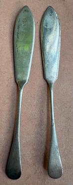 2 antieke botermessen, verzilverd, Antiek en Kunst, Ophalen of Verzenden