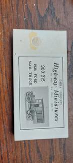 Jordan Highway Miniatures 1925 Ford Mailtruck, Ophalen of Verzenden, Nieuw, Auto