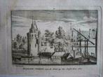 011 Amsterdam Doelen Toren Kopergravure 18e Eeuw, Ophalen of Verzenden