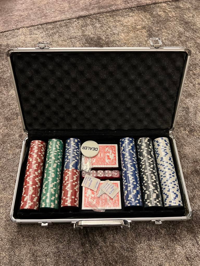 Complete Pokerset in Koffer NIEUW, Vijf spelers of meer, Ophalen, Nieuw