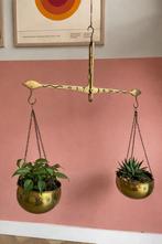 Vintage Antieke Messing Weegschaal Jaren '50 - Decoratie, Antiek en Kunst, Ophalen of Verzenden