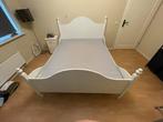 Bed 1.60.  200 cm, Wit, Tweepersoons, Ophalen of Verzenden, Zo goed als nieuw