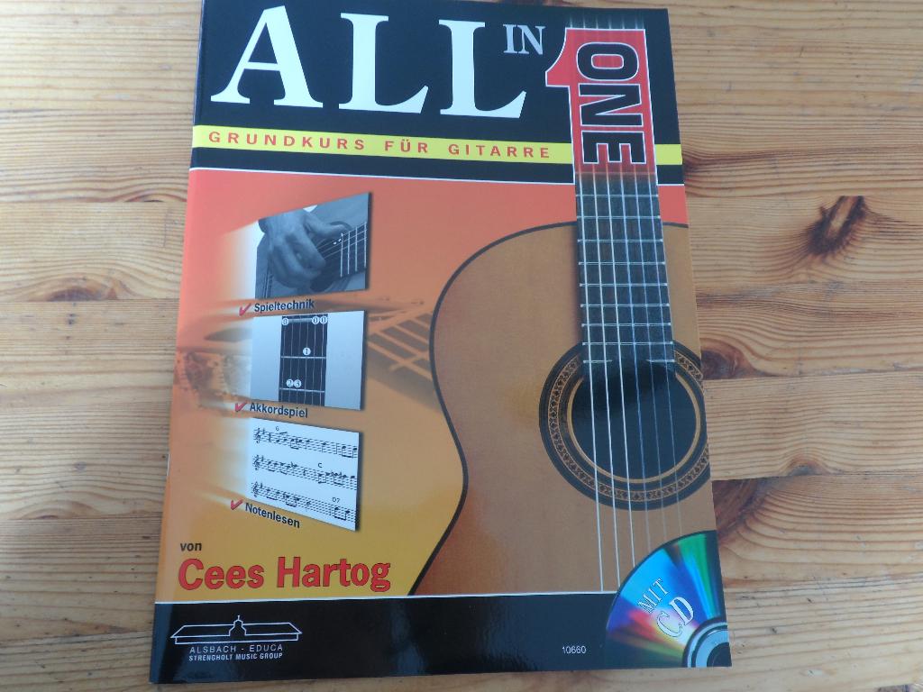 Cees hartog - all in one - grundkurs fur gitarre, Gitaar, Nieuw, Ophalen of Verzenden, Artiest of Componist