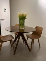 Ronde houten eettafel 100cm Sklum, Huis en Inrichting, Tafels | Eettafels, Ophalen, 100 tot 150 cm, Rond, Zo goed als nieuw