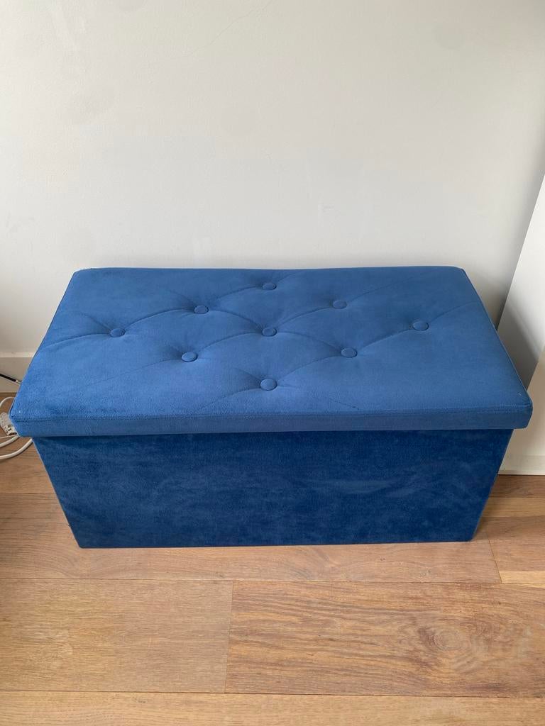 Ottoman poef met opbergruimte, Ophalen, Gebruikt, Minder dan 50 cm, 75 tot 100 cm