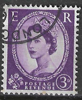 Groot-Brittannie 1952/1954 - Yvert 267 - Elisabeth II (ST), Postzegels en Munten, Postzegels | Europa | UK, Verzenden, Gestempeld