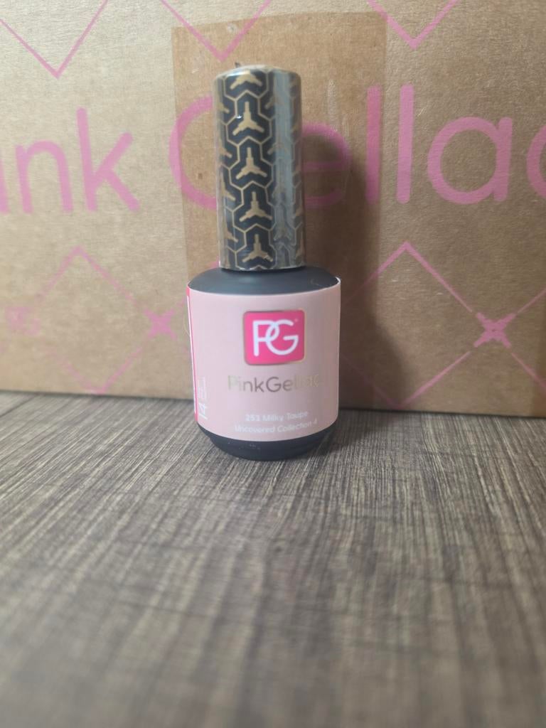 Pink Gellac - 253 Milky Taupe, Ophalen of Verzenden, Gebruikt, Handen en Nagels, Make-up