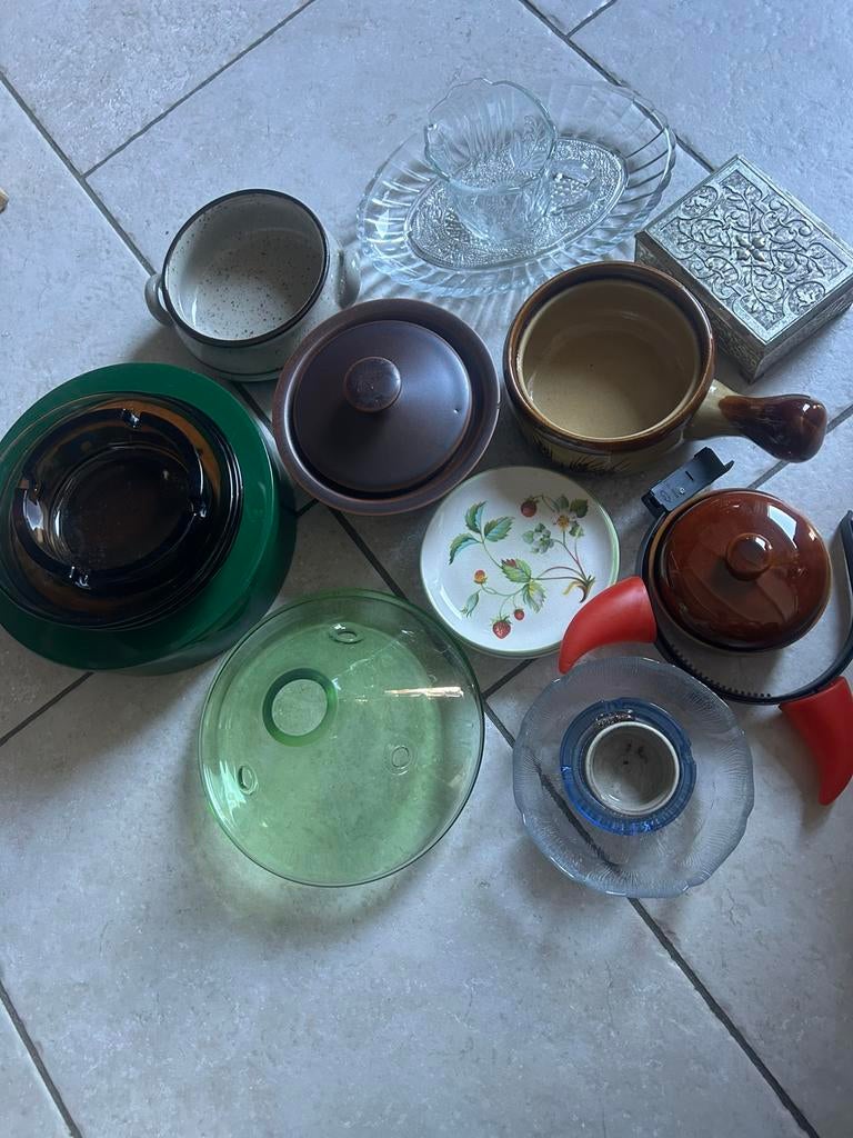 Doos met vintage spulletjes - € 5,00, Ophalen, Zo goed als nieuw, Overige typen