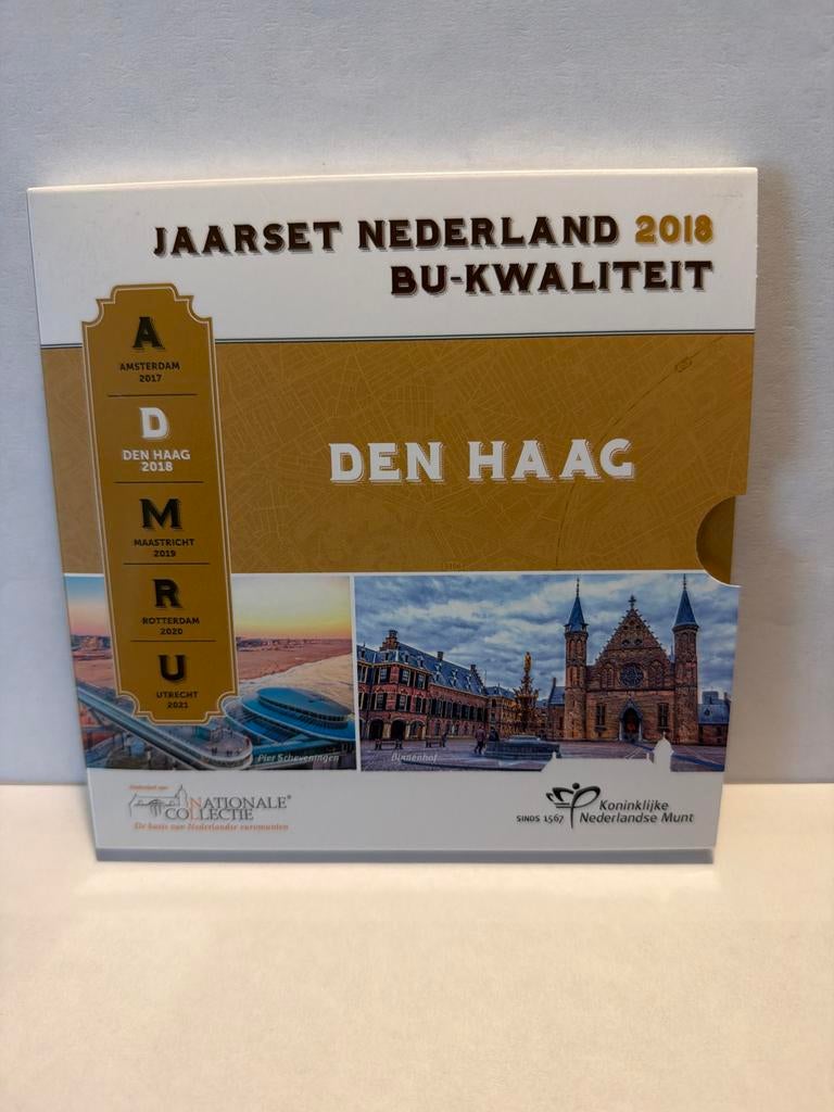 Jaarset Nederland 2018 BU-kwaliteit Den Haag, Postzegels en Munten, Munten | Nederland, Ophalen of Verzenden, Overige waardes