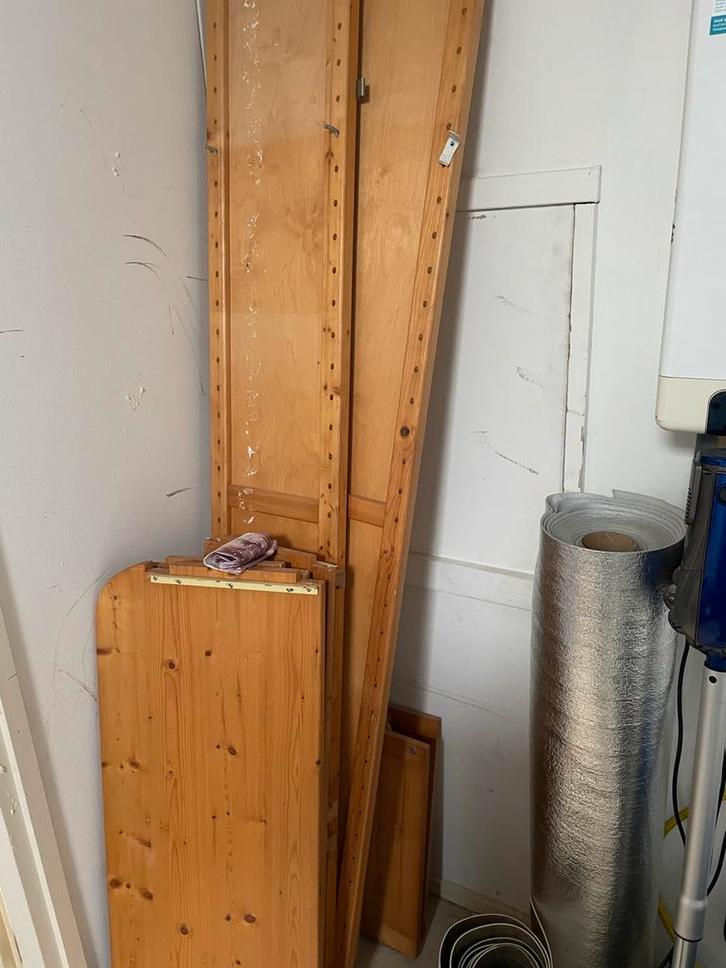 Grenen Boekenkast / Bureau - Demontabel, Huis en Inrichting, Kasten | Boekenkasten, Gebruikt, 50 tot 100 cm, 150 tot 200 cm, 25 tot 50 cm