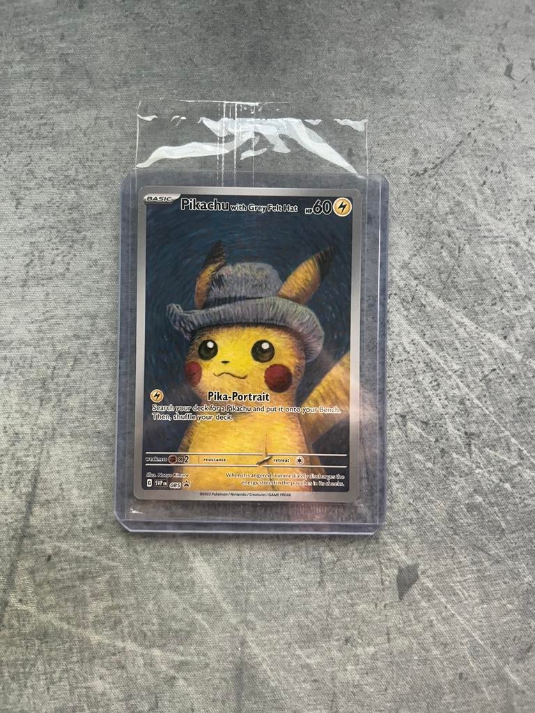 Pikachu van gogh sealed, Ophalen of Verzenden, Nieuw, Losse kaart, Foil