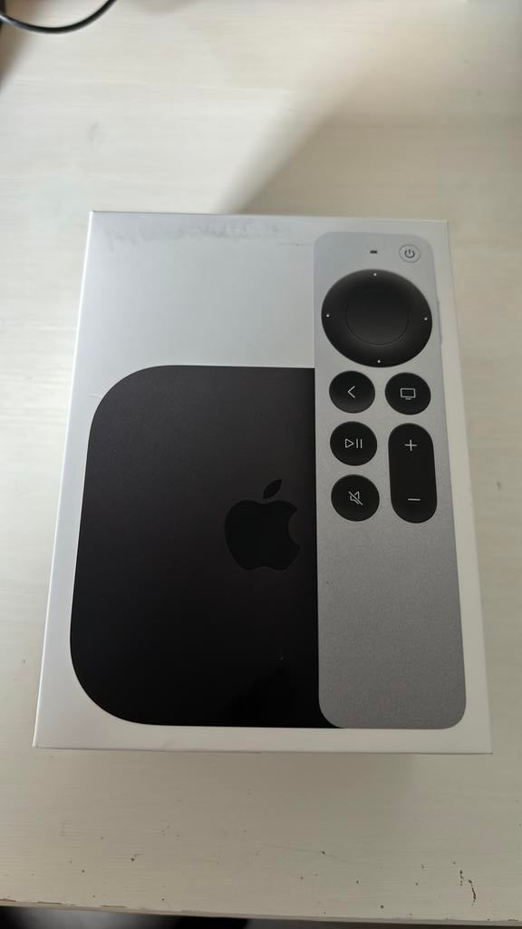 Apple TV 4k (3rd generation) Wifi + Ethernet, Audio, Tv en Foto, Mediaspelers, Ophalen, Gebruikt, HDMI, Minder dan 500 GB