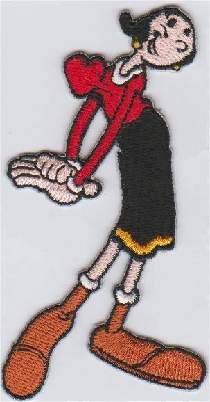 Popeye Olijfje stoffen opstrijk patch embleem #3, Ophalen of Verzenden, Nieuw, Shirt