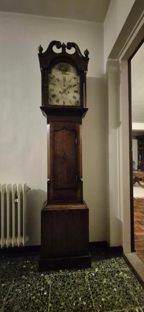 Antieke engelse staande klok, Ophalen