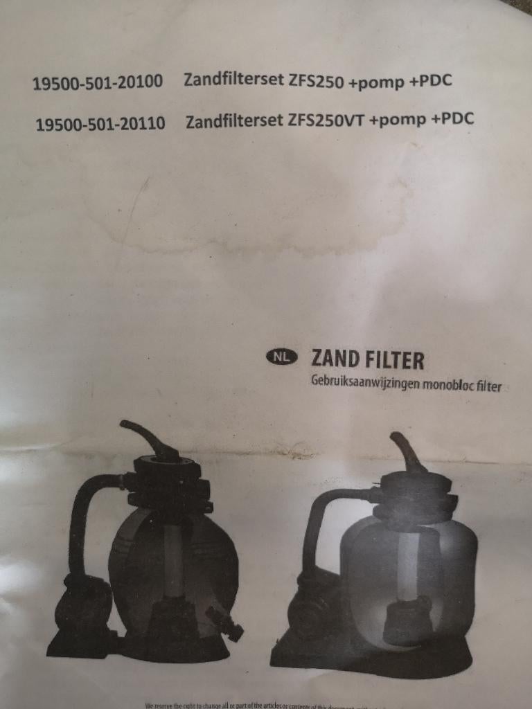 Zwembad zandfilterpomp, Tuin en Terras, Zwembad-toebehoren, Ophalen, Zo goed als nieuw, Zwembadpomp