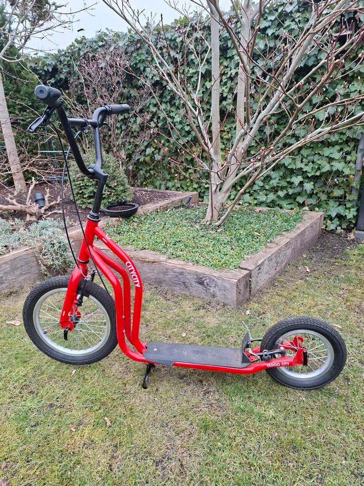 Yedoo City City step rood, Fietsen en Brommers, Steps, Gebruikt, Gewone step, Ophalen
