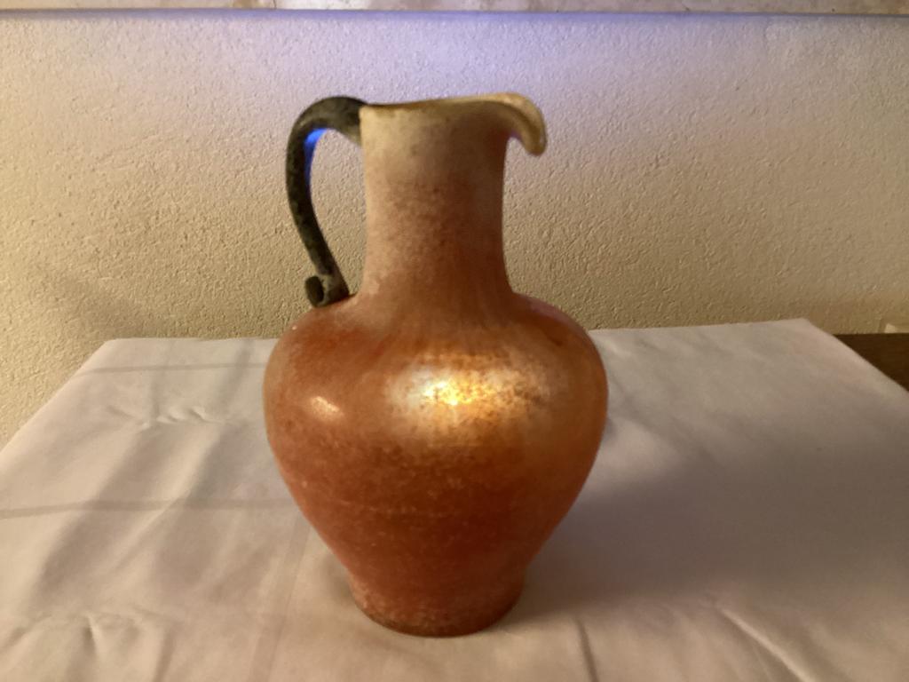 Vaas.Glaskunst.Murano Seguso Scavo Techniek* 1960 Italië., Ophalen of Verzenden