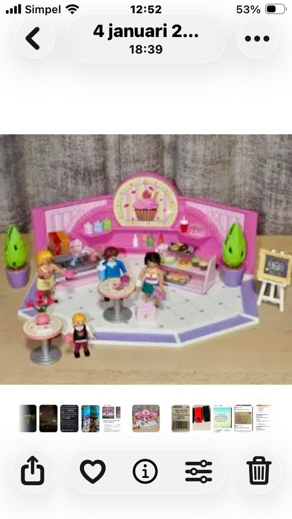 Te koop, Playmobile Cupcake winkel nr 9080, Kinderen en Baby's, Speelgoed | Playmobil, Ophalen of Verzenden, Zo goed als nieuw