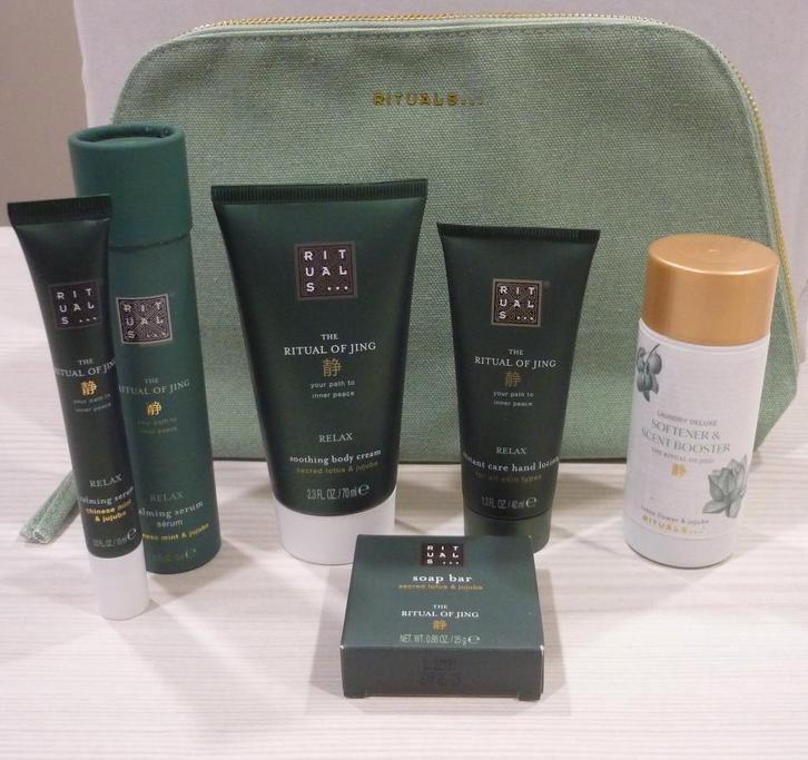 Nieuw Rituals Jing Pouch set, travel size, toilettas, Sieraden, Tassen en Uiterlijk, Uiterlijk | Lichaamsverzorging, Nieuw, Ophalen of Verzenden