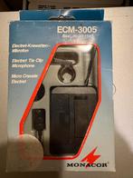 Monacor ECM-3005 Electret dasspeldmicrofoon, Ophalen of Verzenden, Nieuw, Overige typen