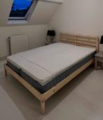 IKEA Tarva bed 160x200, complete set. Als nieuw!!, Ophalen, Beige, Tweepersoons, Zo goed als nieuw