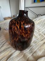 Leuke vaas met panterprint, Huis en Inrichting, Woonaccessoires | Vazen, Ophalen, Gebruikt, Overige kleuren, Glas
