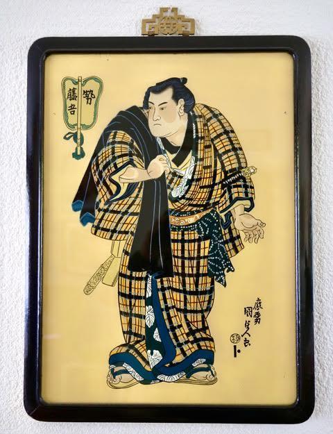 Japanse kabuki acteur  (reproductie), Antiek en Kunst, Kunst | Etsen en Gravures, Ophalen of Verzenden