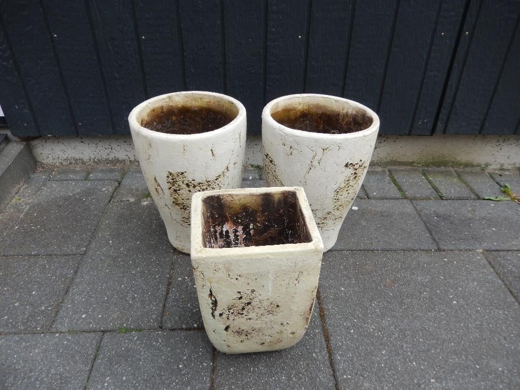 Bloempotten, Ophalen, Gebruikt, Meerkleurig, Steen/keramiek