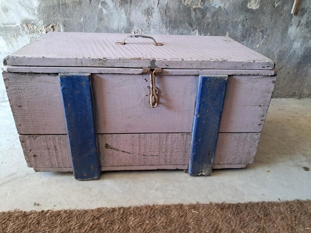 Vintage houten kist, Huis en Inrichting, Woonaccessoires | Kisten, Ophalen of Verzenden