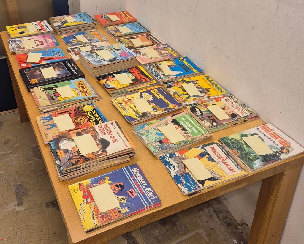 Grote stripcollectie 377 albums – 45 reeksen, Meerdere comics, Ophalen, Gelezen, Europa
