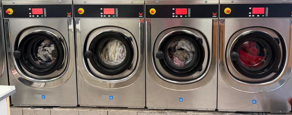 4x Ipso iy65 wasmachine (7 kilo), Ophalen, 1200 tot 1600 toeren, Gebruikt, Minder dan 85 cm